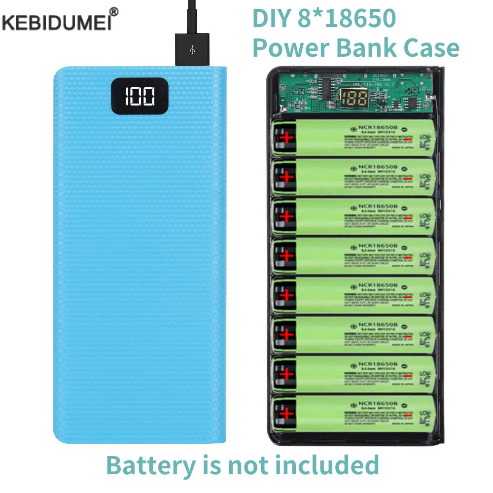 Portable Charger 20000Mah - DIY 8*18650 pil taşınabilir güç kaynağı