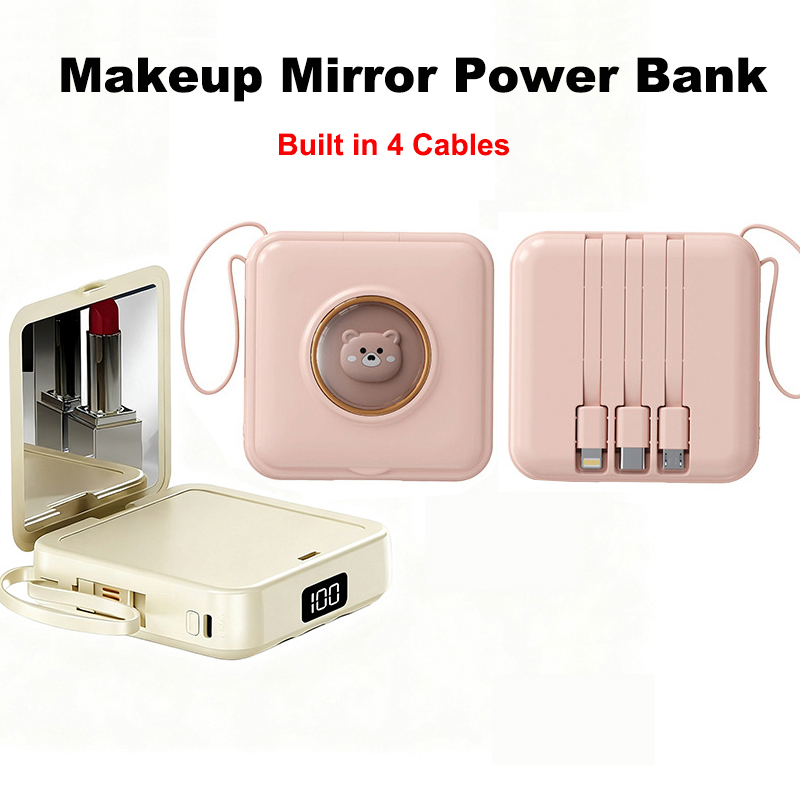 Portable Charger 20000Mah - 20000mAh Mini Taşınabilir Şarj Cihazı, Dahili