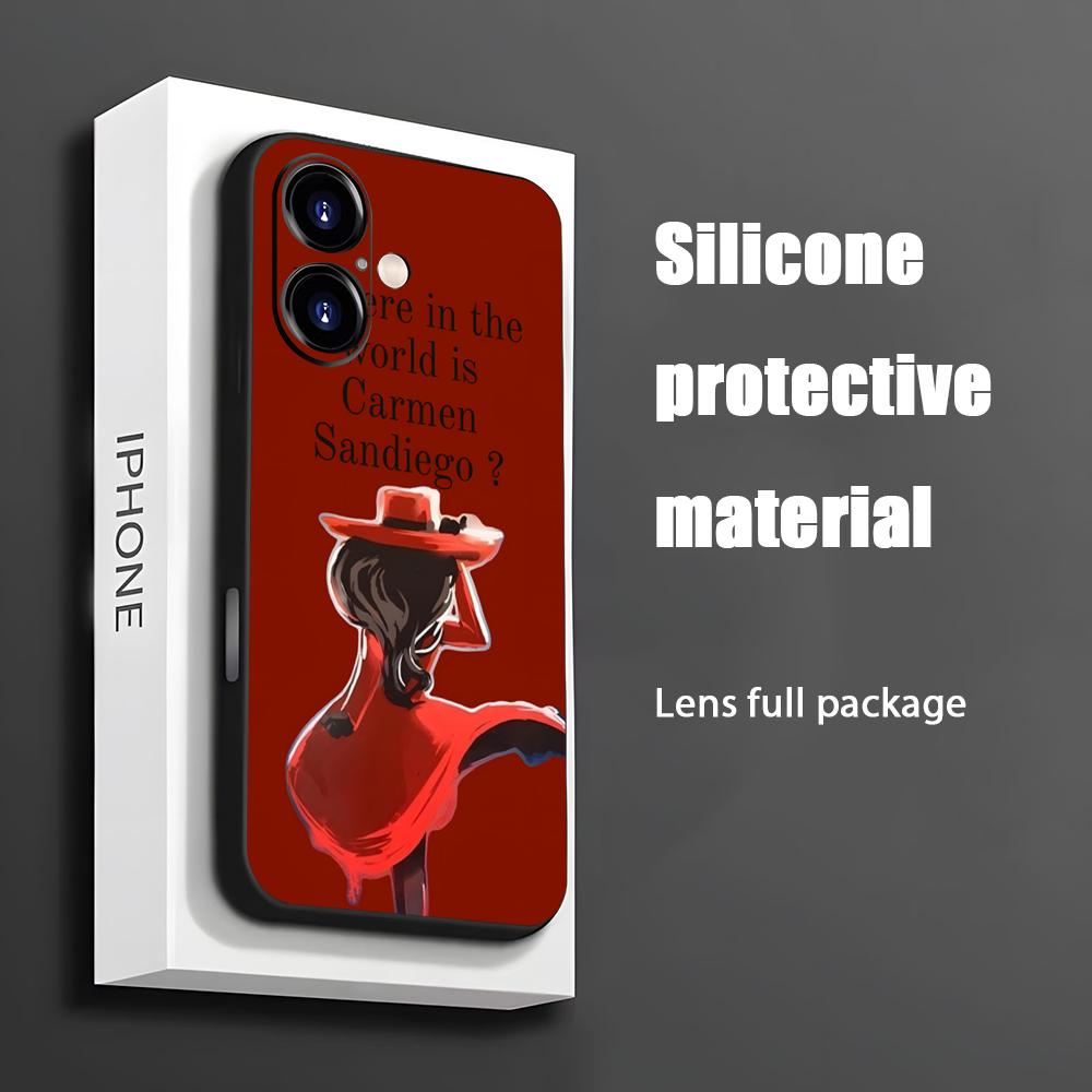 Phone Accessories List - Sıcak Carmen Sandiego Karikatür Telefon Kılıfı