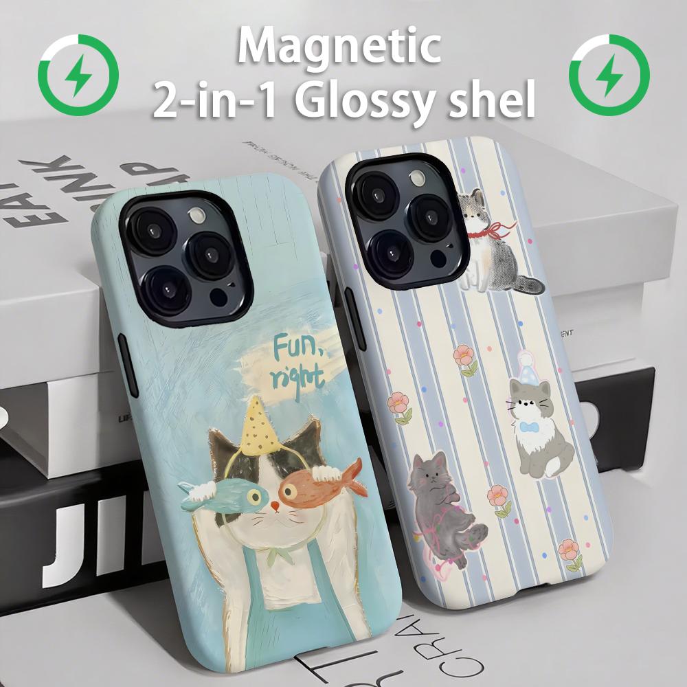 Phone Accessories List - Sevimli kediler ve köpekler Telefon Kılıfı