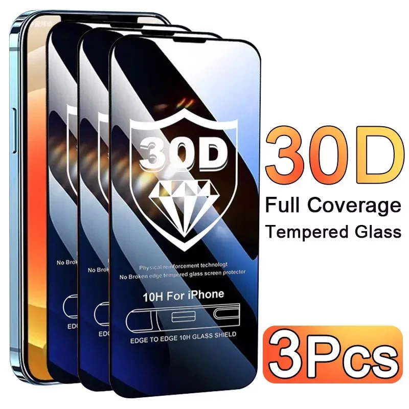 Phone Accessories Website - 3'lü Cam Koruyucu Telefon Kılıfı iPhone
