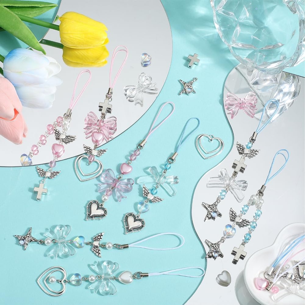 154 adet DIY 8 takım telefon s - Phone Accessories Beads incelemesi ve fiyatı