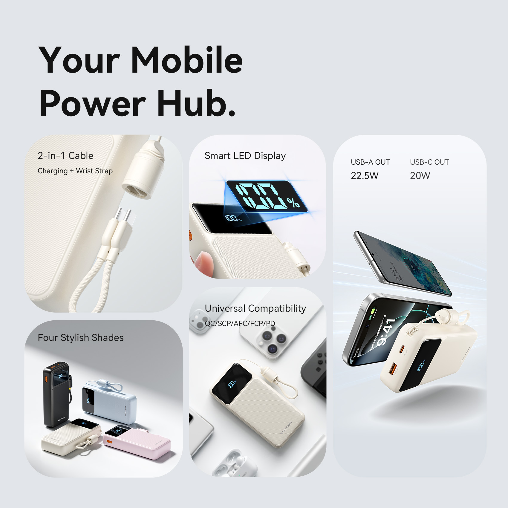 Vention CCC 20000mAh 22.5W Taş - Portable Charger 20000Mah incelemesi ve fiyatı