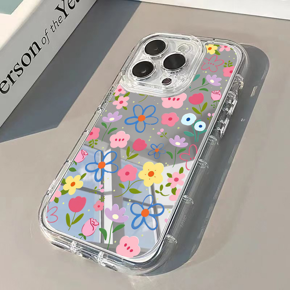 Kore Tarzı Çiçek Desenli Gümüş - Phone Accessories List incelemesi ve fiyatı