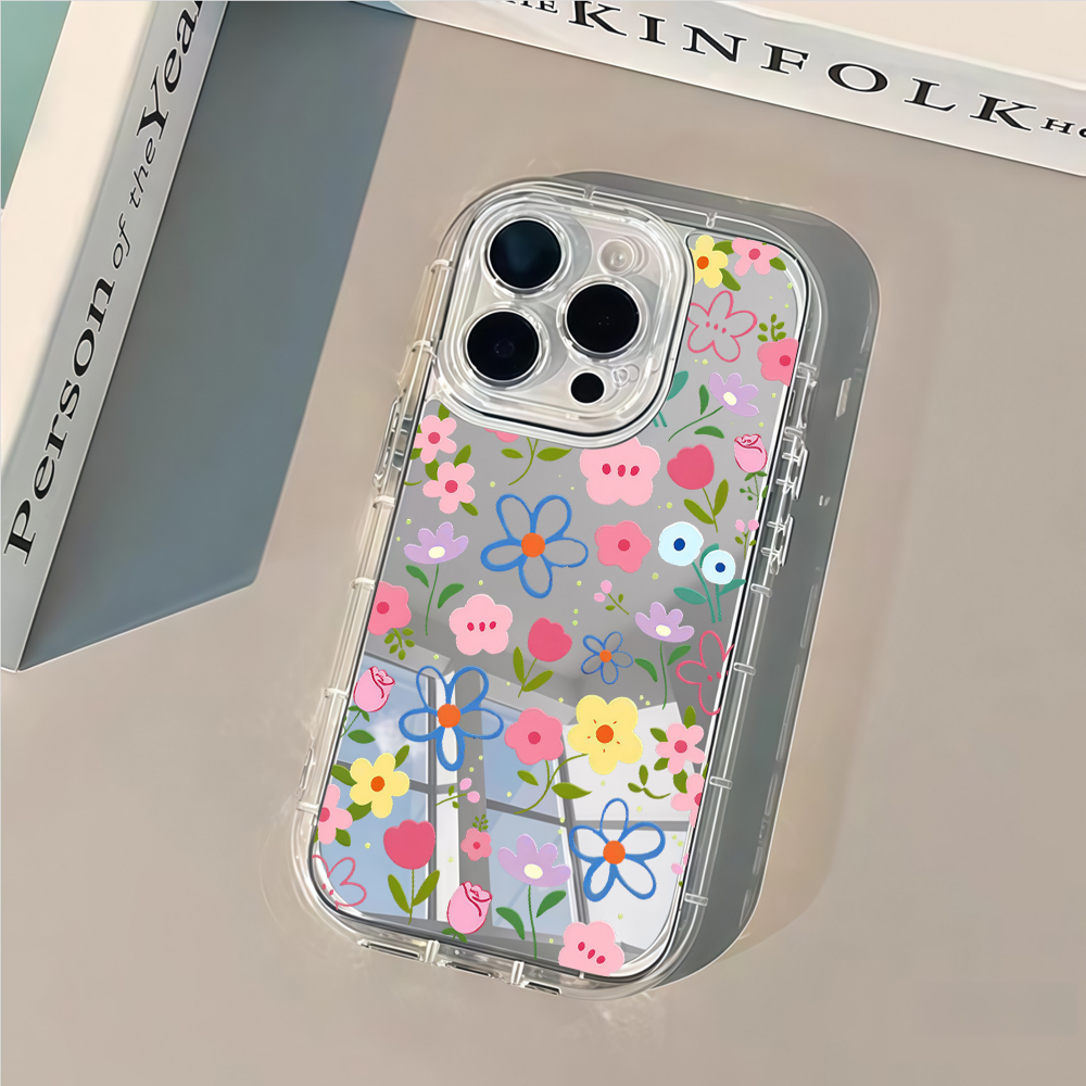 Kore Tarzı Çiçek Desenli Gümüş - Phone Accessories List incelemesi ve fiyatı
